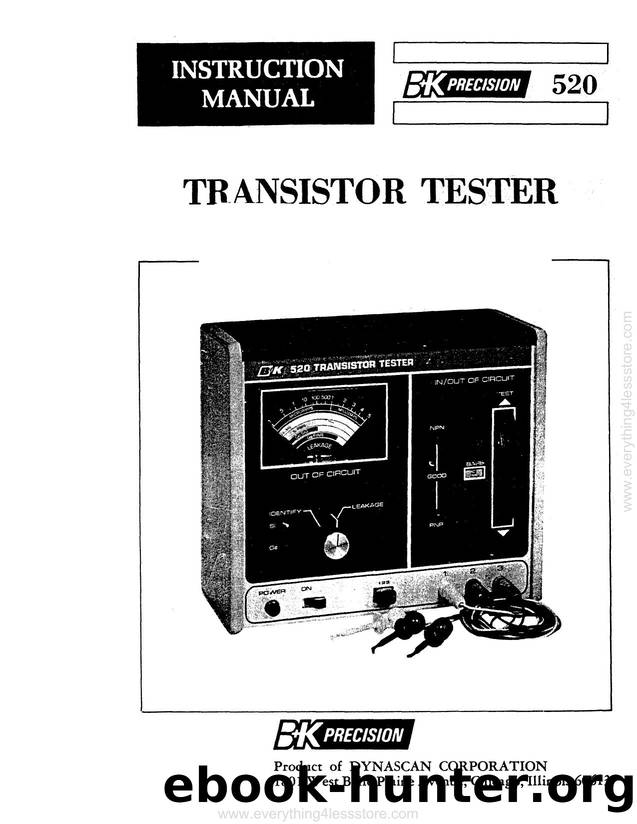 bk model 520 transistor tester by Unknown