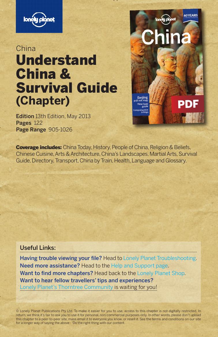 china-13-understand (chapter) by Lonely Planet