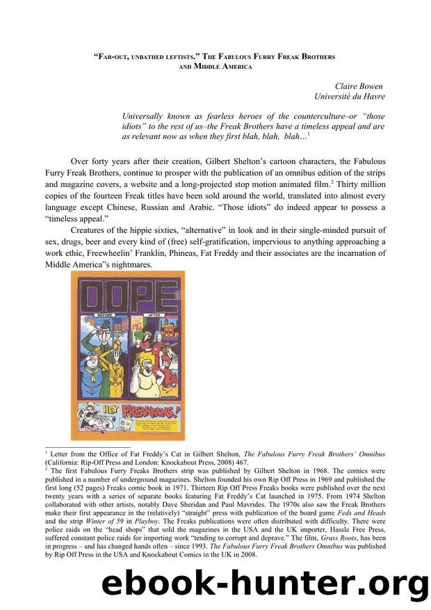 claire bowen far-out unbathed leftists. the fabulous furry freak brothers and middle america by 