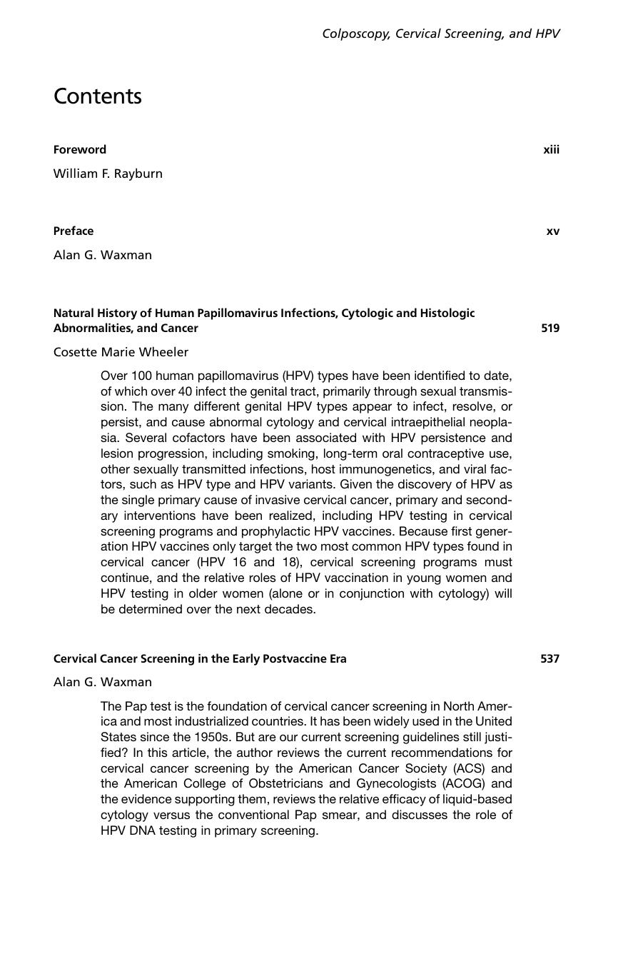 colposcopy cervical screening and hpv an issue of obstetrics and gynec.EBOOKOID by Unknown