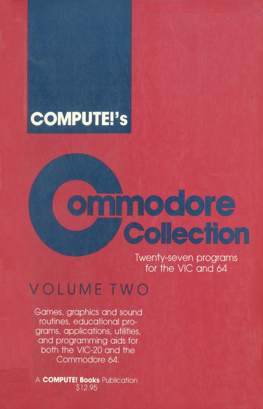 compute's commodore collection volume two by Unknown
