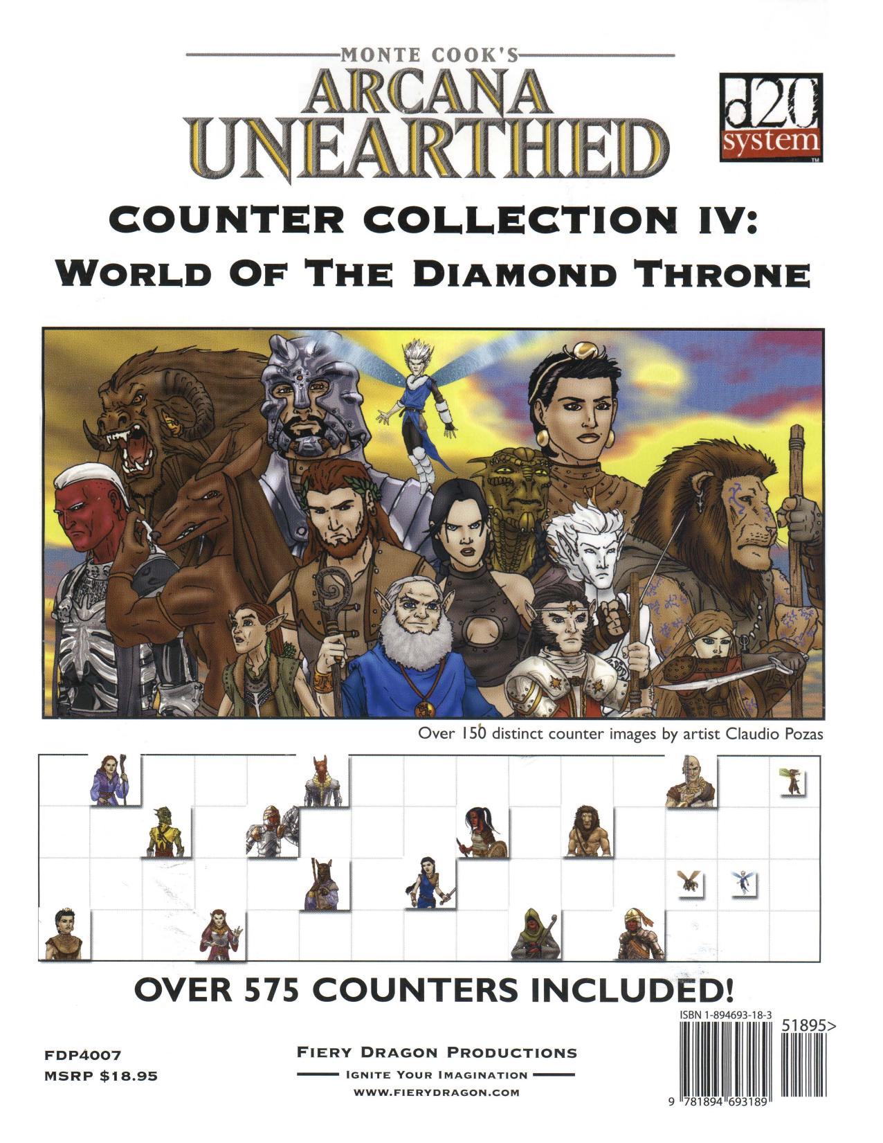 d20 Fiery Dragon Counter Collection IV World of the Diamond Throne by Unknown
