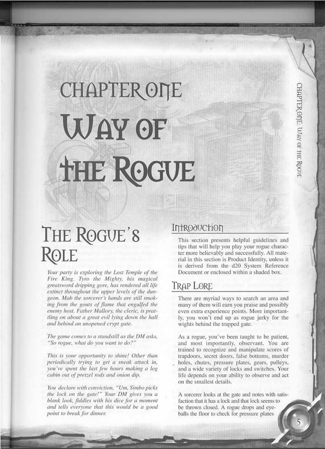 d20 dungeons and dragons Way Of The Rogue by chris constantin