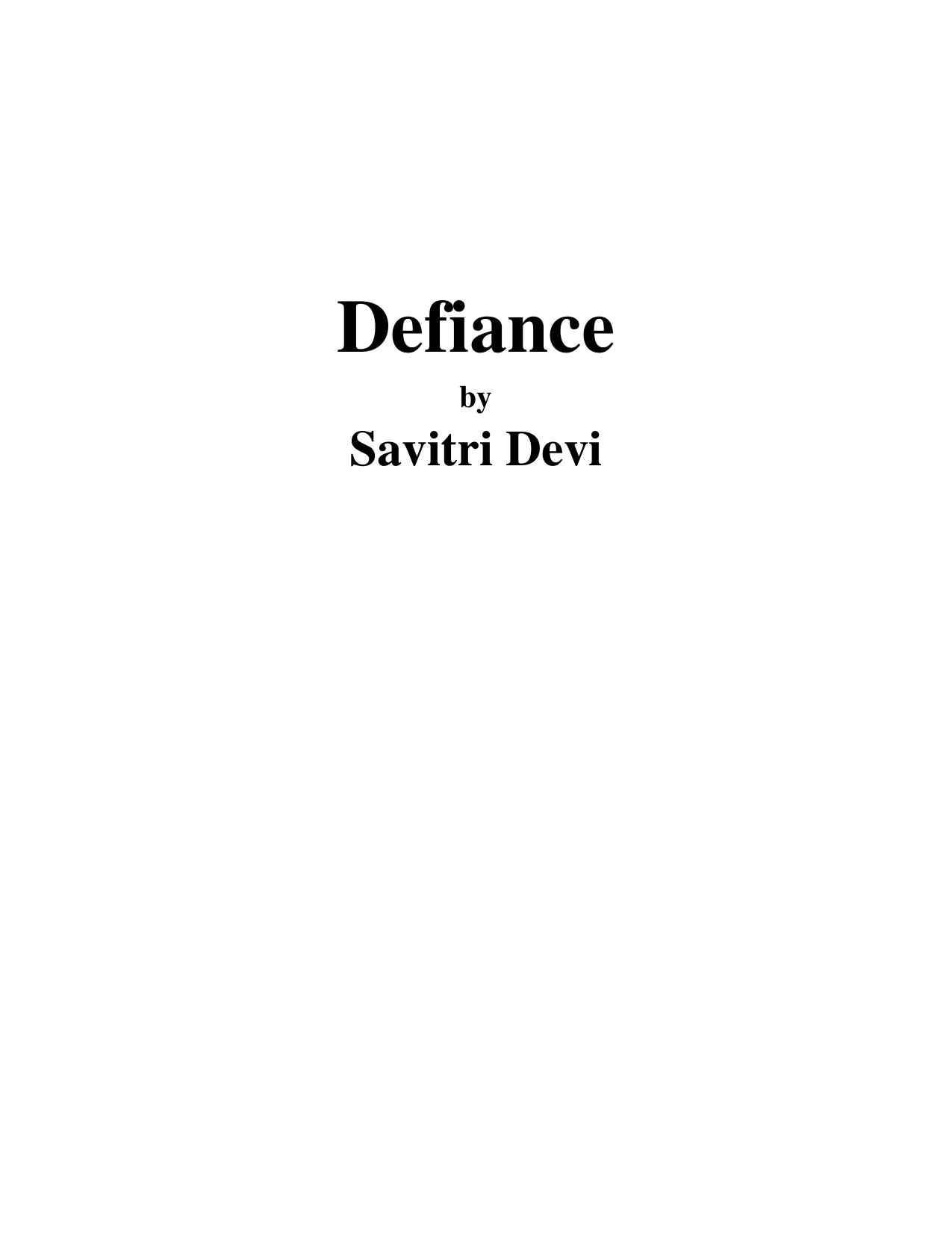 defiance by Unknown