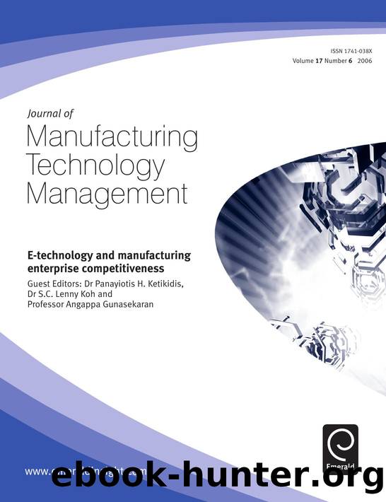 e-Technology and Manufacturing Enterprise Competitiveness     , Volume 17, Issue 6 by Dr Panayiotis H. Ketikidis; CITY Liberal Studies; Dr. S.C. Lenny Koh; Angappa Gunasekaran
