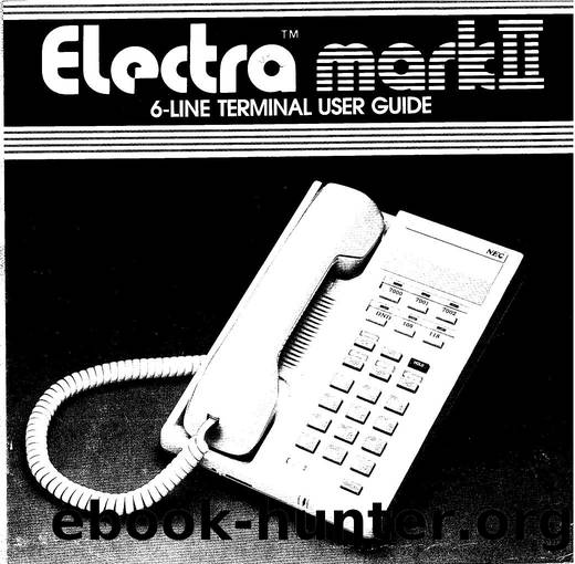 electra mark II 6 Line Terminal User Guide by EZ Manuals