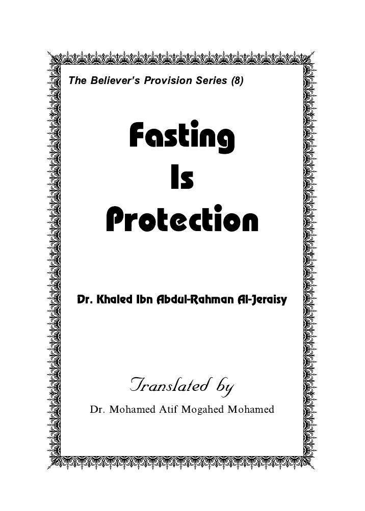 fasting is protection by fasting is protection