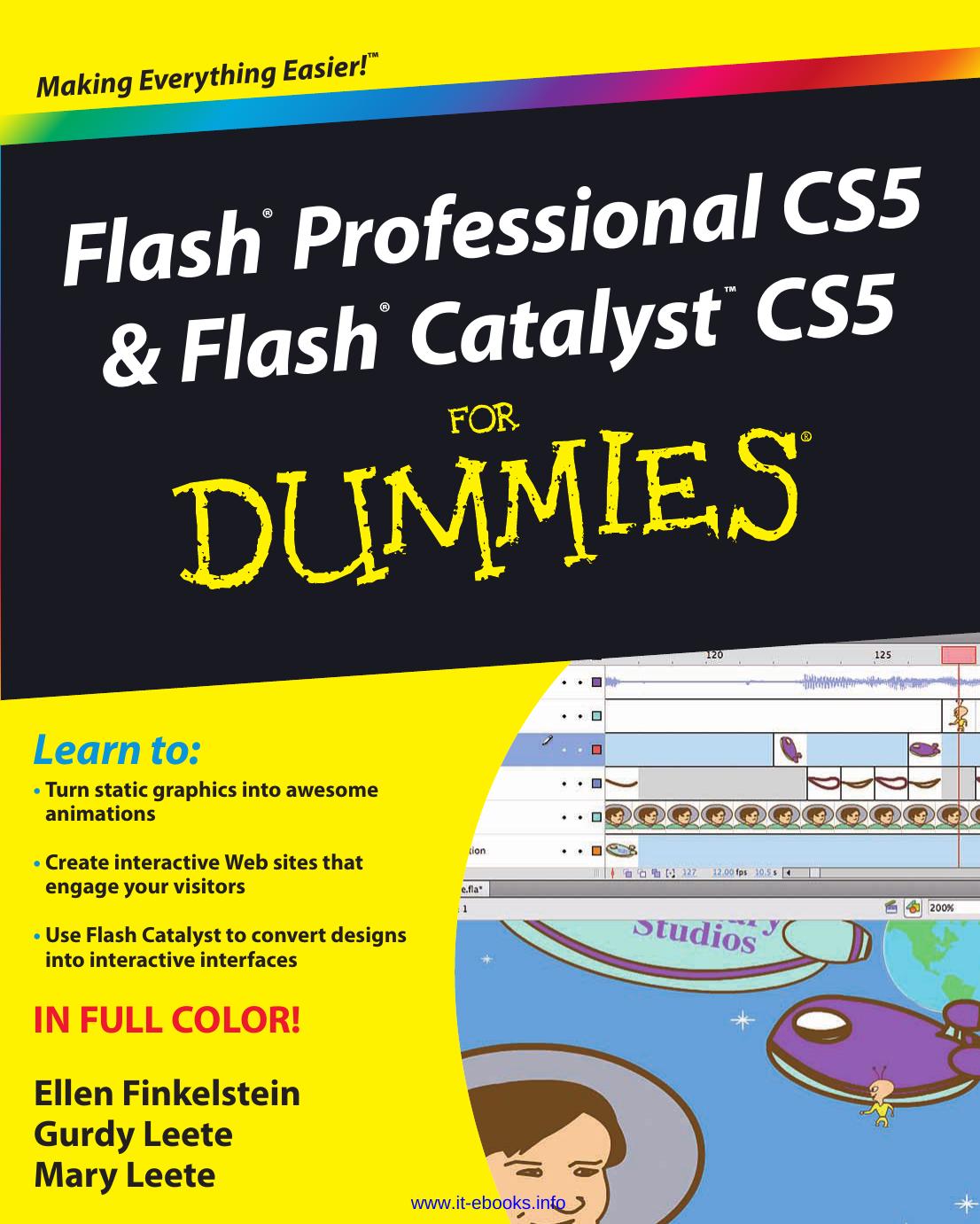 flash professional cs5 flash catalyst cs5 for dummies by www.it-ebooks.info