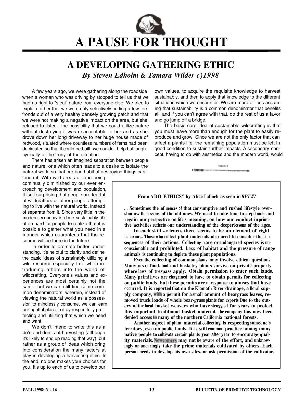 gathering ethics by Unknown