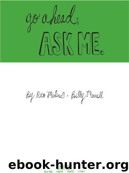 go ahead, ASK ME by Nico Medina & Billy Merrell