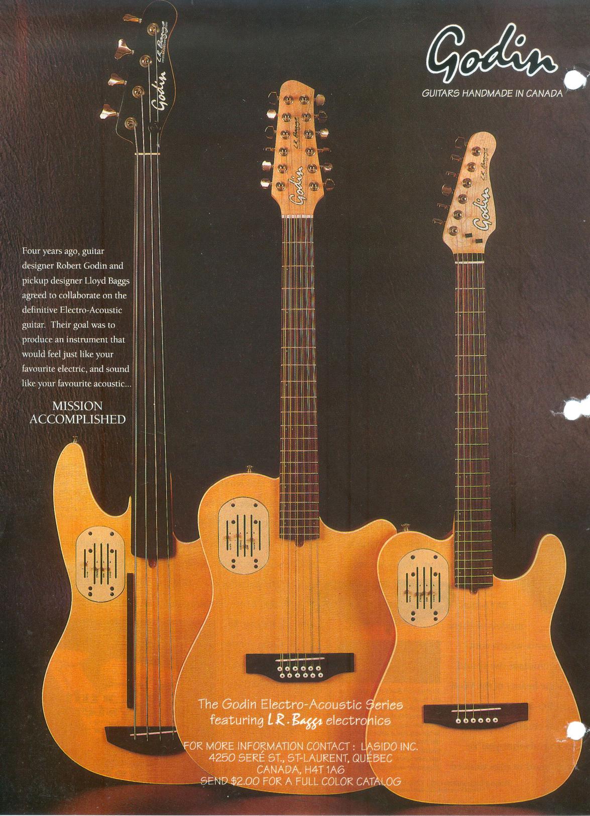 godin acoustic guitars by Unknown