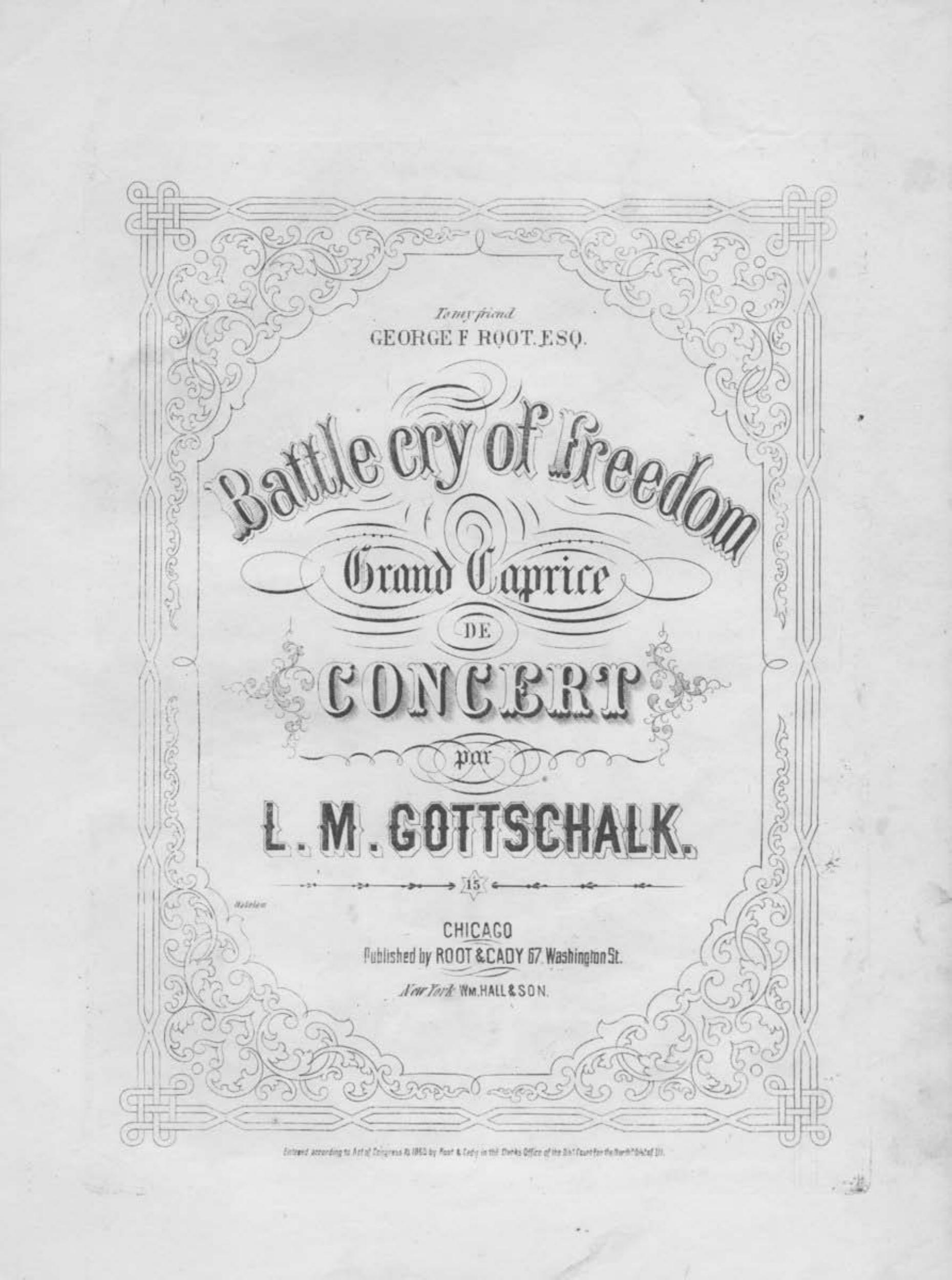 gottschalk battle cry of freedom by Unknown