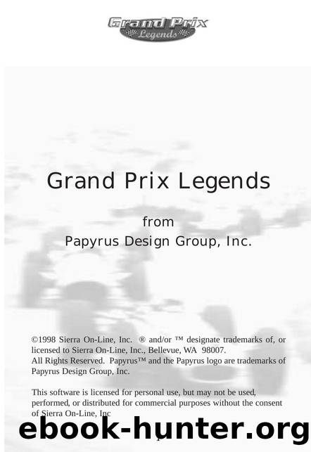 grand prix legends by Unknown