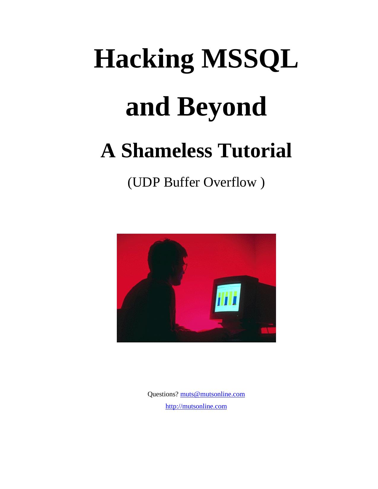 hacking mssql and beyond by Unknown