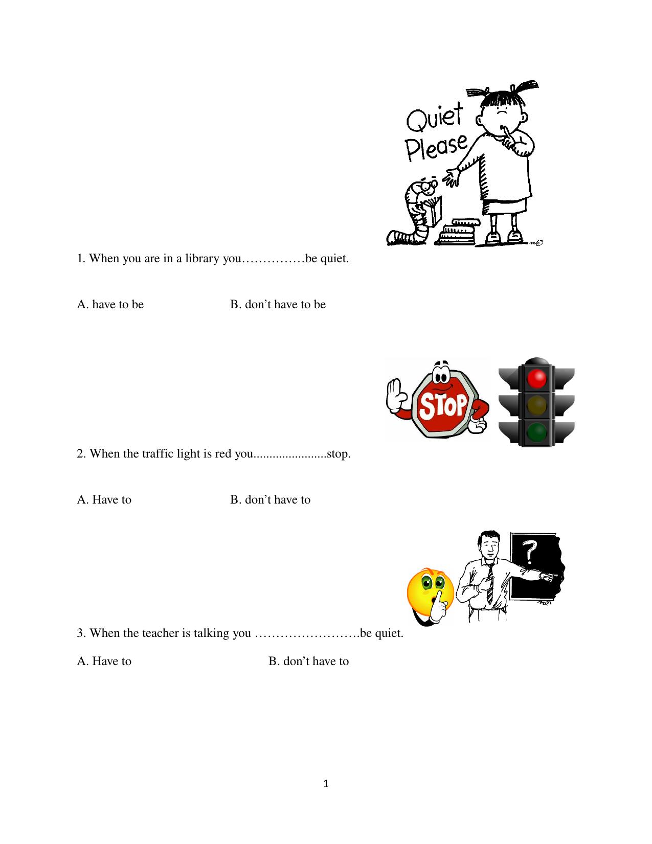 have-to-worksheet by F.E