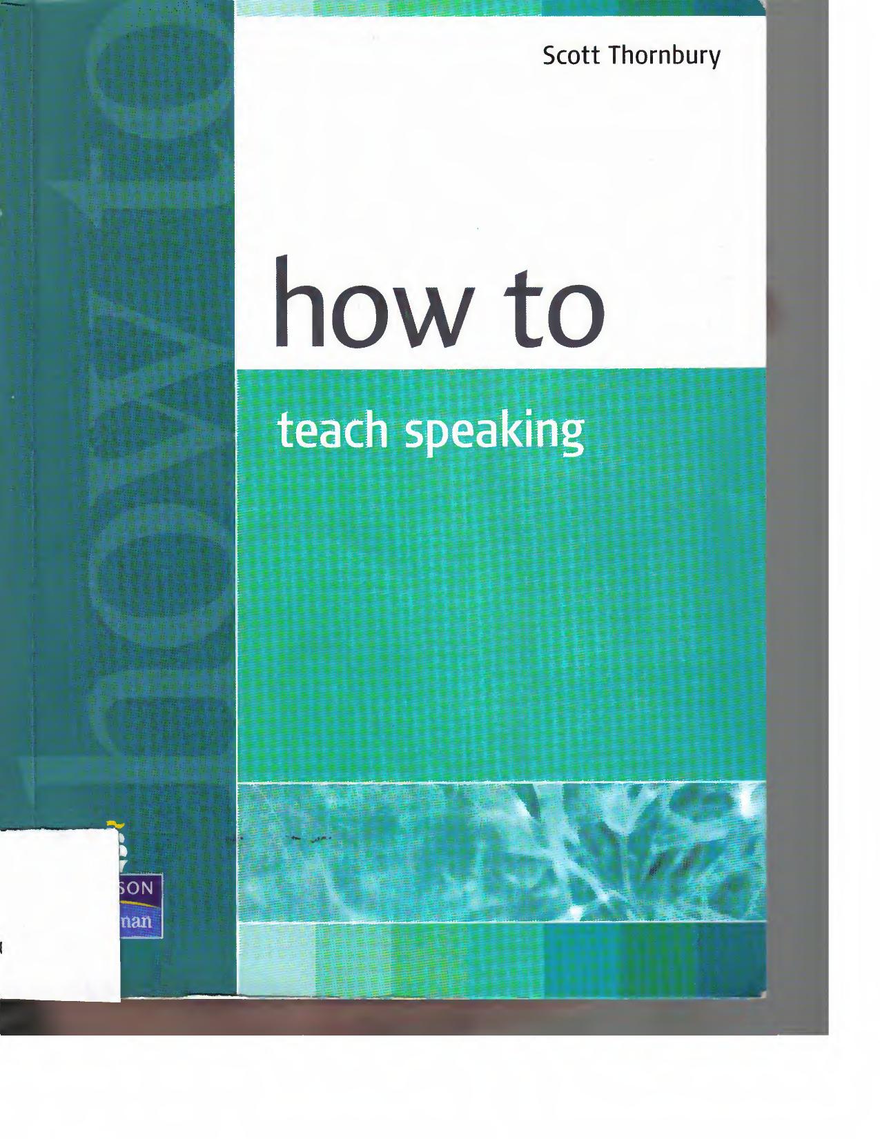 how to teach speaking by Unknown