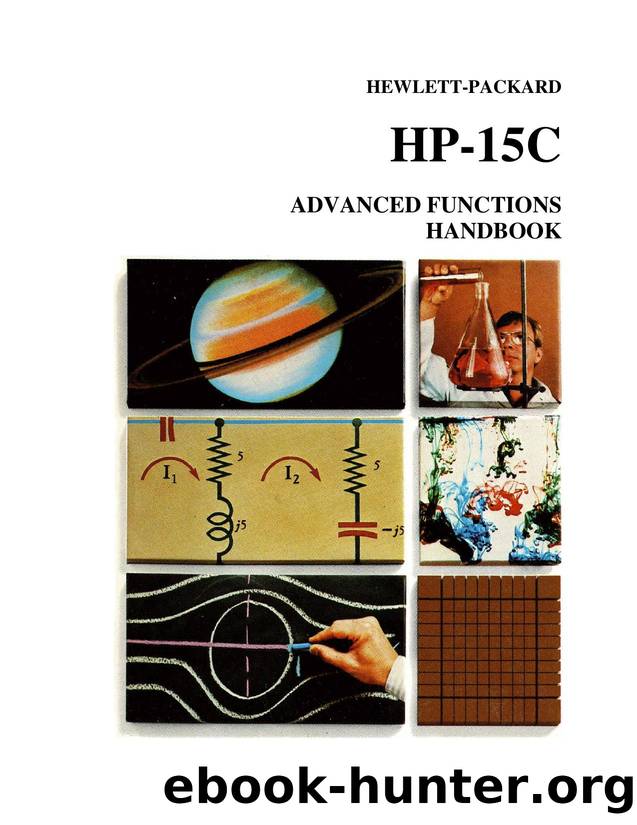 hp15c advanced functions handbook by Unknown