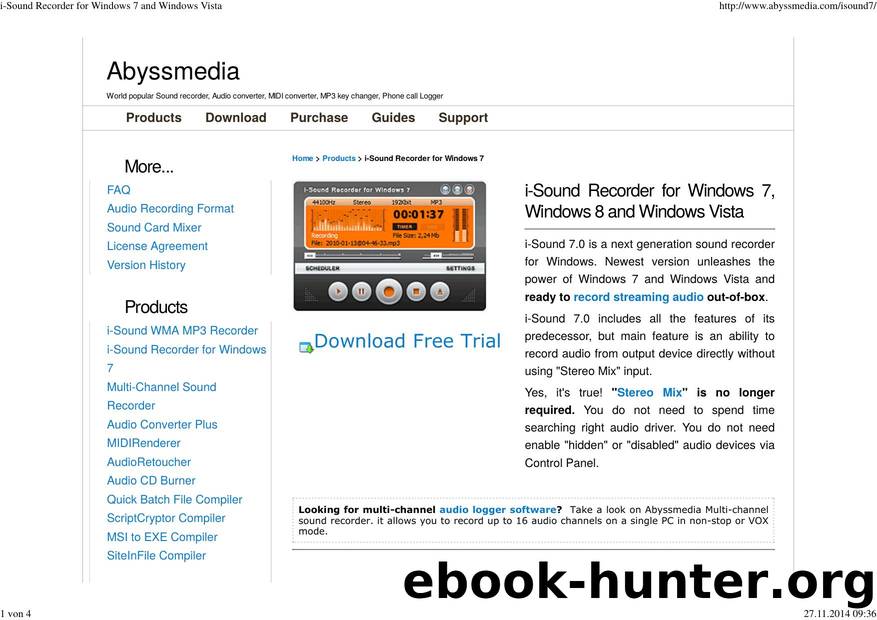 i-Sound Recorder for Windows 7 and Windows Vista by hku