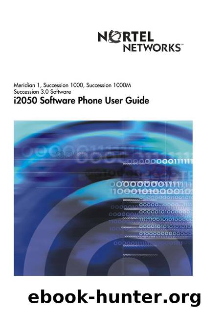 i2050 Software Phone User Guide by Nortel Networks