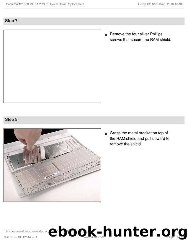 iBook G4 12 800 MHz-1.2 GHz Optical Drive Replacement by Unknown