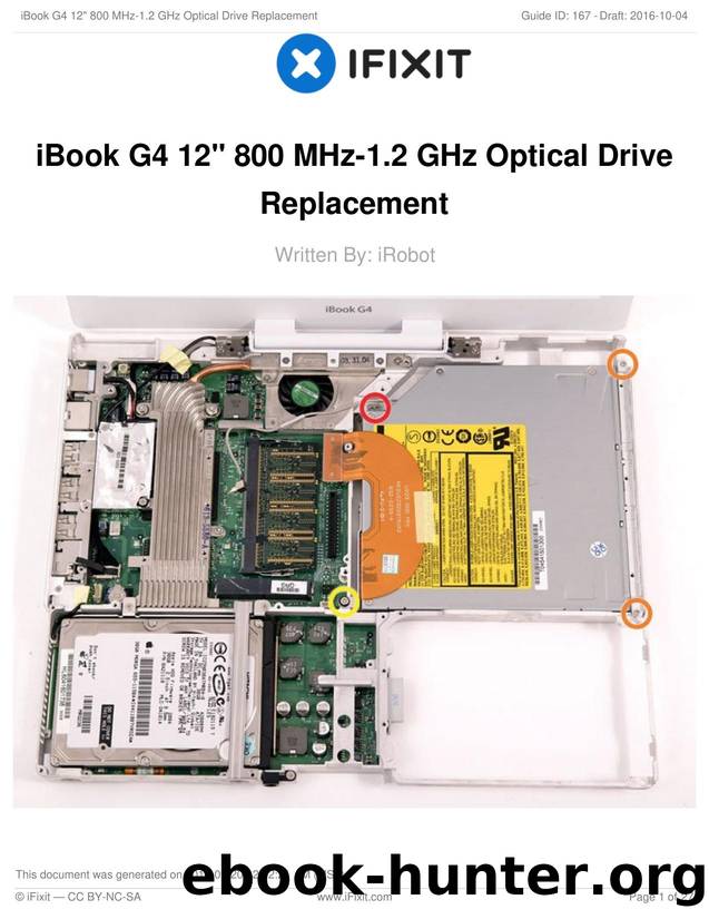 iBook G4 12" 800 MHz-1.2 GHz Optical Drive Replacement by Unknown