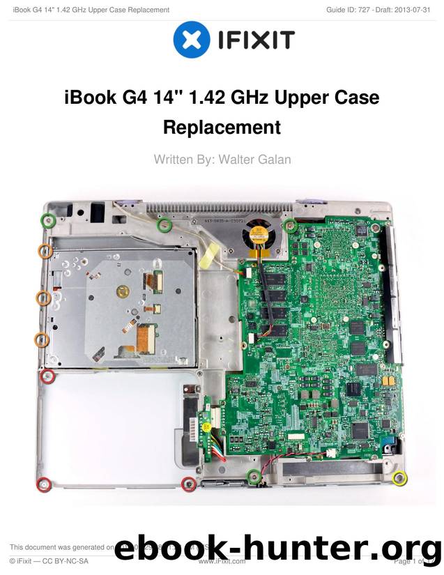 iBook G4 14" 1.42 GHz Upper Case Replacement by Unknown