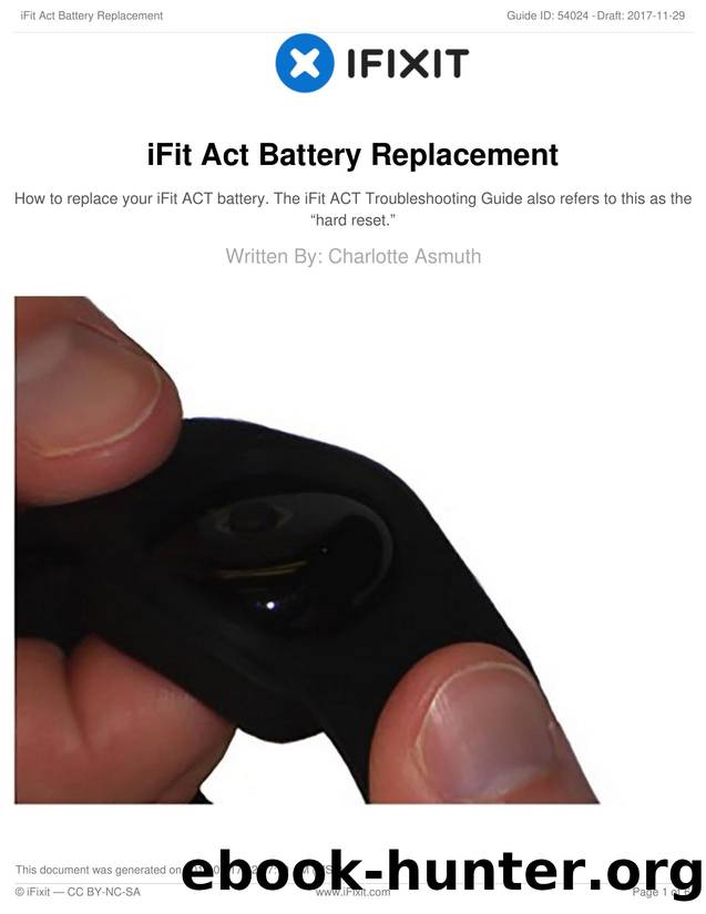iFit Act Battery Replacement by Unknown