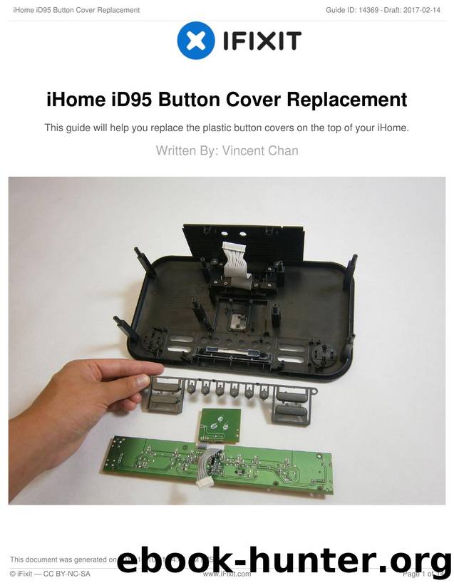 iHome iD95 Button Cover Replacement by Unknown