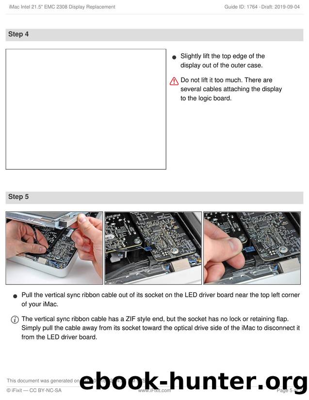 iMac Intel 21.5 EMC 2308 Display Replacement by Unknown
