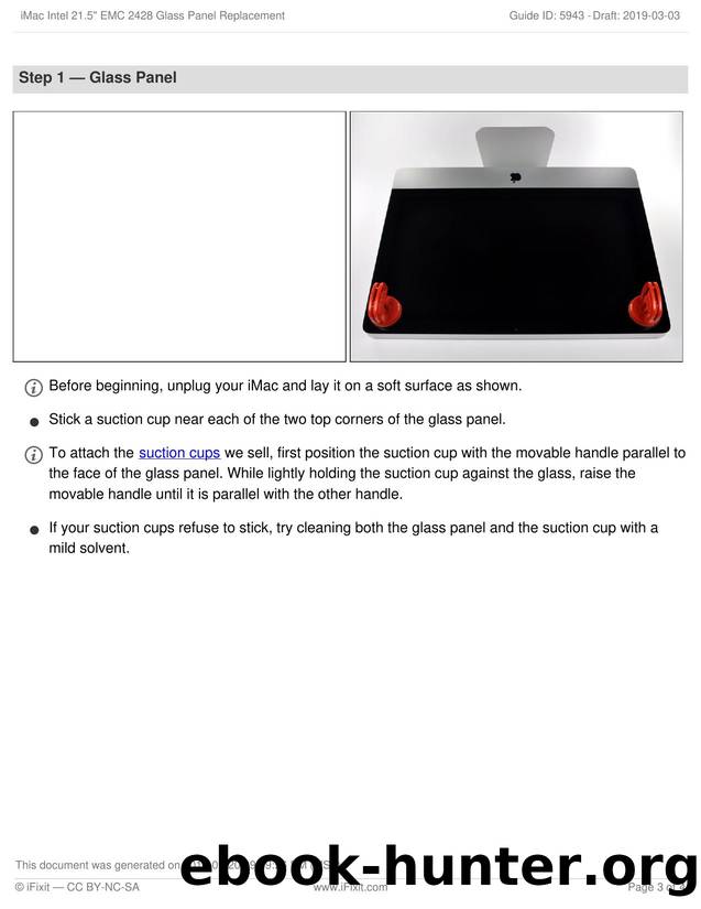 iMac Intel 21.5 EMC 2428 Glass Panel Replacement by Unknown