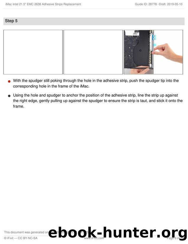 iMac Intel 21.5 EMC 2638 Adhesive Strips Replacement by Unknown
