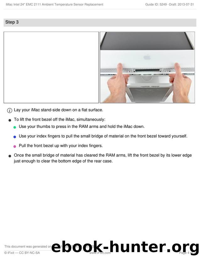 iMac Intel 24 EMC 2111 Ambient Temperature Sensor Replacement by Unknown