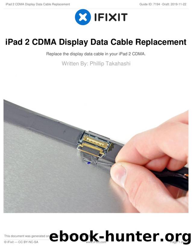 iPad 2 CDMA Display Data Cable Replacement by Unknown