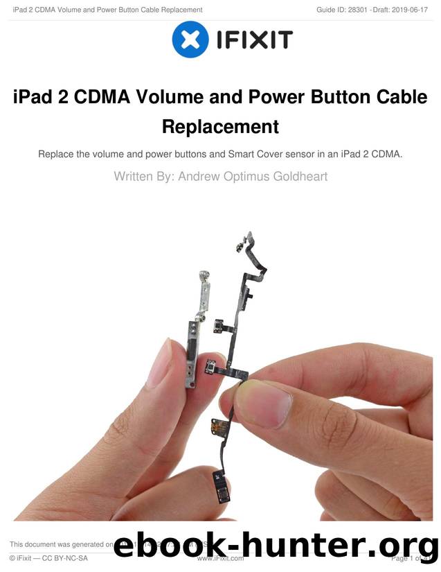 iPad 2 CDMA Volume and Power Button Cable Replacement by Unknown