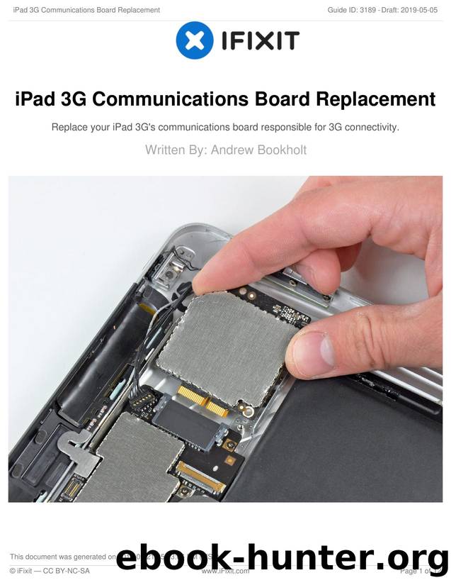 iPad 3G Communications Board Replacement by Unknown
