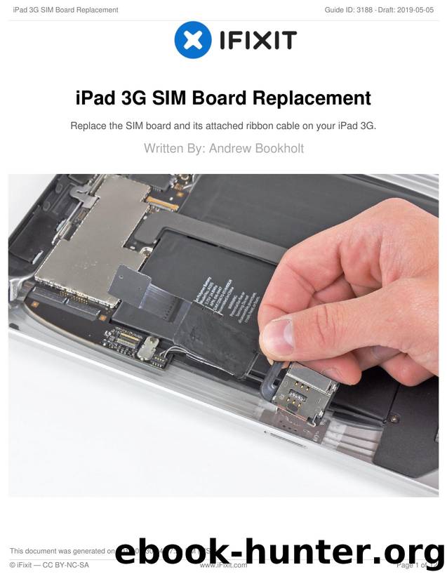 iPad 3G SIM Board Replacement by Unknown