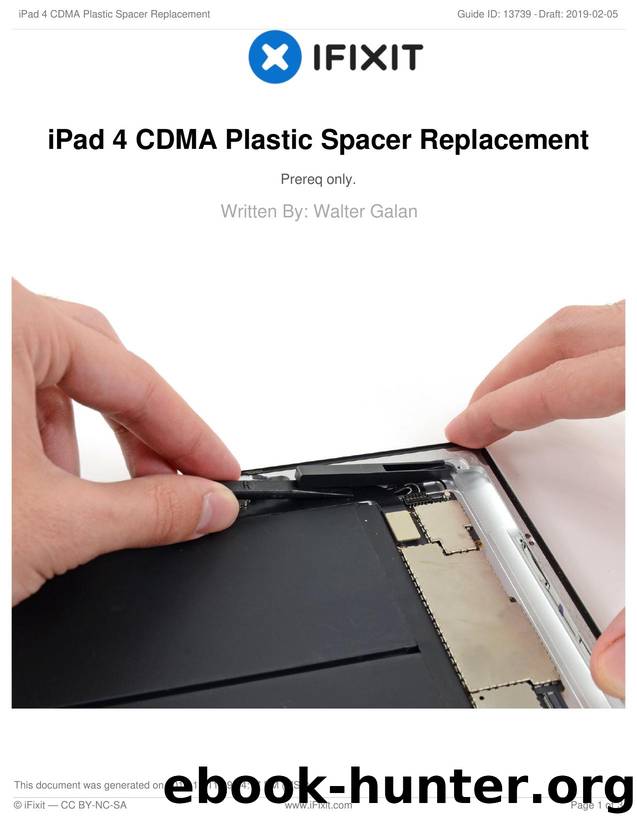 iPad 4 CDMA Plastic Spacer Replacement by Unknown