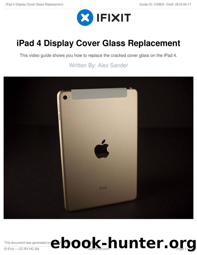 iPad 4 Display Cover Glass Replacement by Unknown