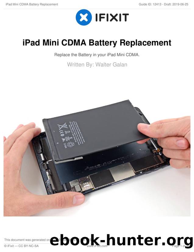 iPad Mini CDMA Battery Replacement by Unknown