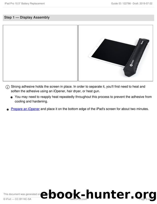 iPad Pro 10.5 Battery Replacement by Unknown