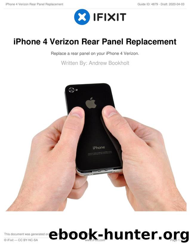 iPhone 4 Verizon Rear Panel Replacement by Unknown