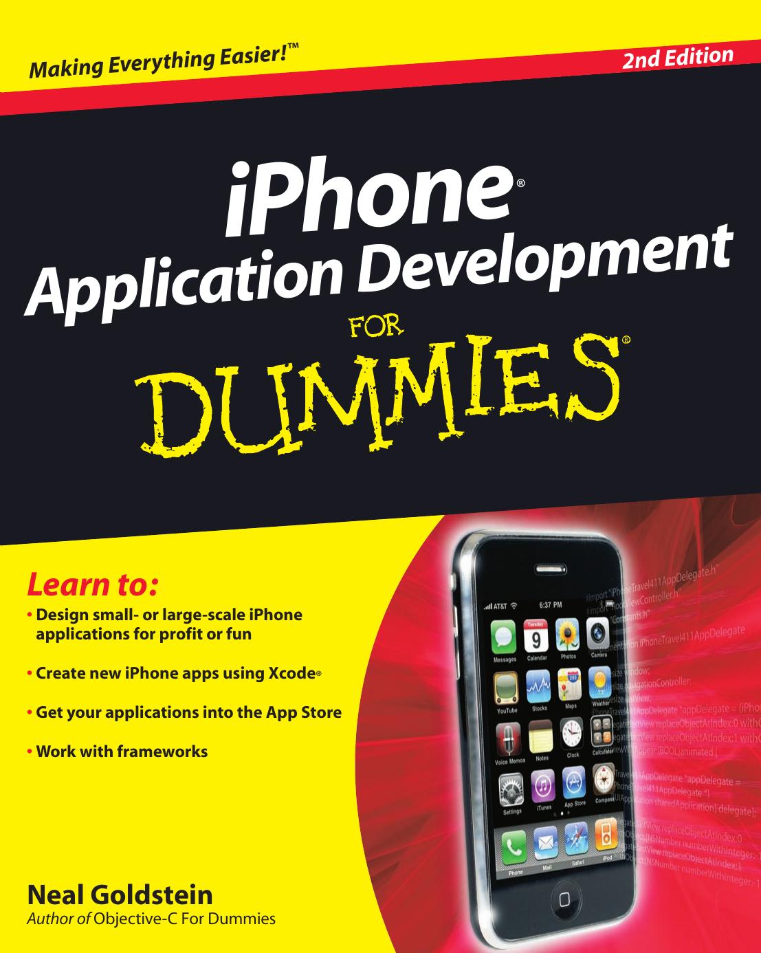 iPhone Application Development For Dummies by Neal Goldstein