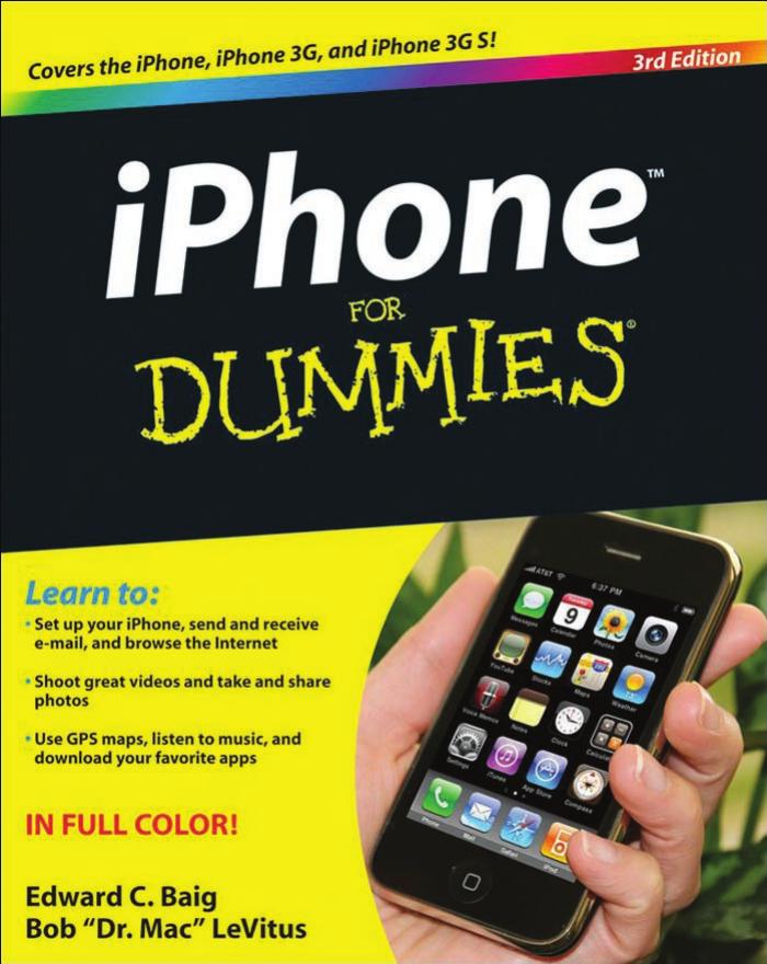 iPhone For Dummies: Includes iPhone 3GS by Edward C. Baig Bob LeVitus