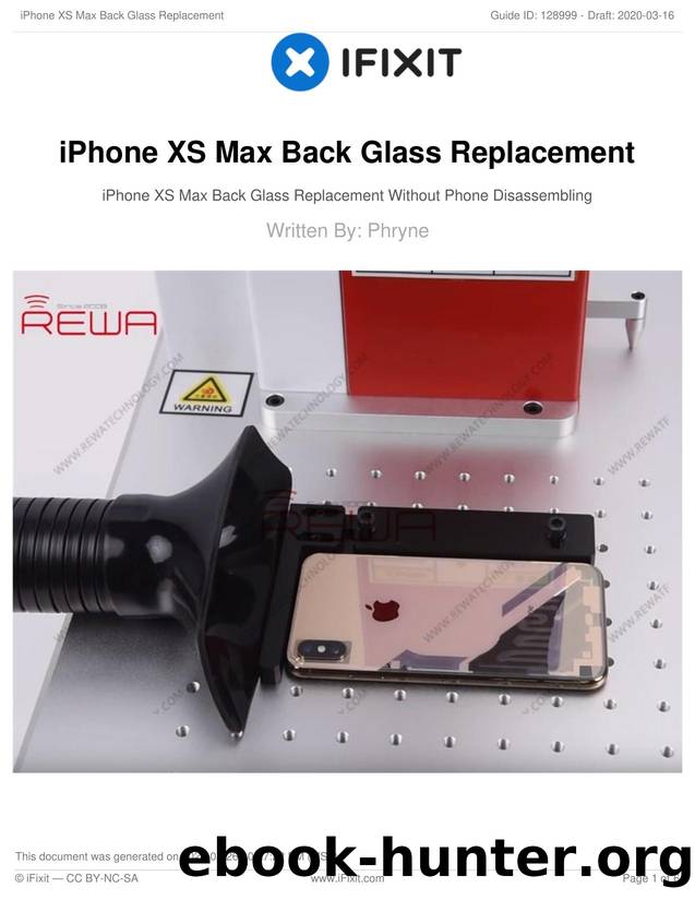 iPhone XS Max Back Glass Replacement by Unknown