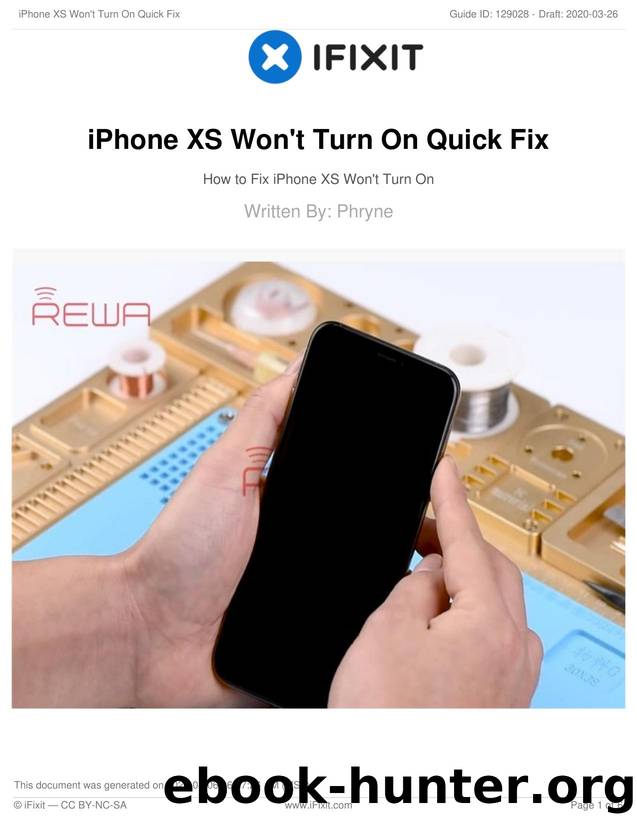 iPhone XS Won't Turn On Quick Fix by Unknown