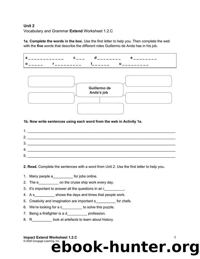 impact 1 unit 2 v and g extend worksheet 1.2.c by Unknown