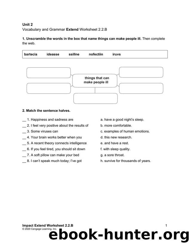 impact 2 unit 2 v and g extend worksheet 2.2.b by Chandler Clare