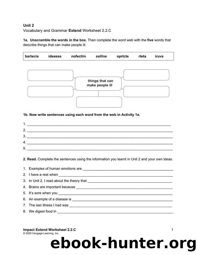 impact 2 unit 2 v and g extend worksheet 2.2.c by Chandler Clare