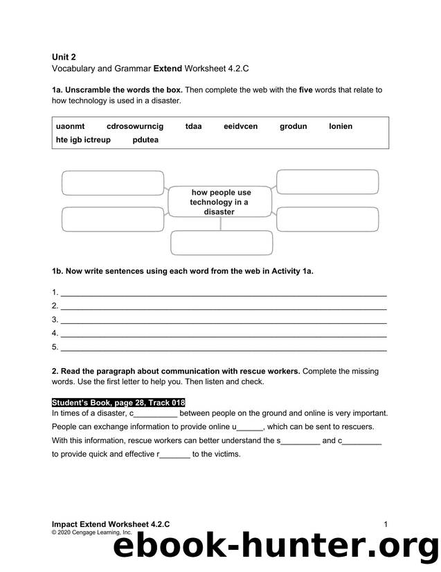 impact 4 unit 2 v and g extend worksheet 4.2.c by Unknown
