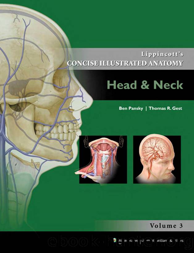 ippincottâs concise illustrated anatomy. Vol. 3, Head & neck by Ben Pansky Thomas R. Gest